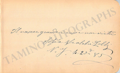 Scalchi, Sofia - Signed Album Page 1885