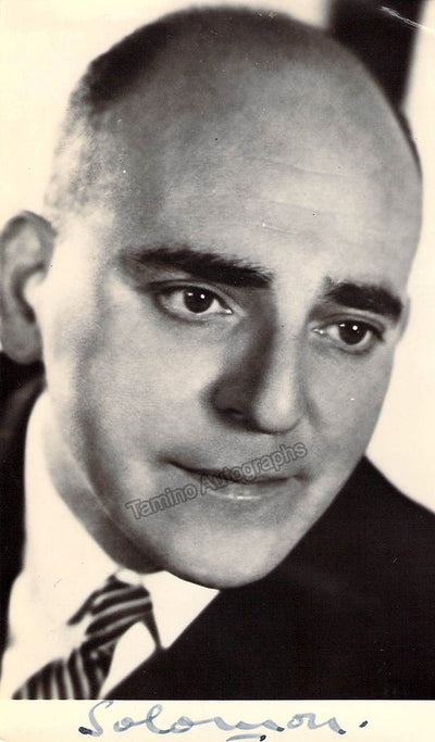 Solomon - Signed Photograph