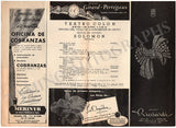 Solomon - Concert Program Buenos Aires 1953