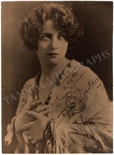 Braslau, Sophie - Signed Photograph 1929