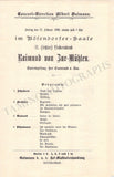 Menter, Sophie - Set of 3 Concert Programs Vienna 1897 & 1900