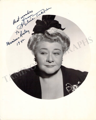 Tucker, Sophie - Signed Photograph 1942