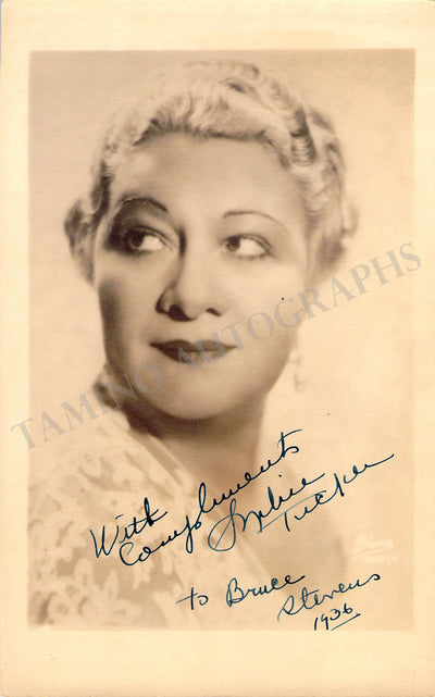 Tucker, Sophie - Signed Photograph 1936