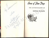 Tucker, Sophie - Signed Autobiography "Some of These Days"