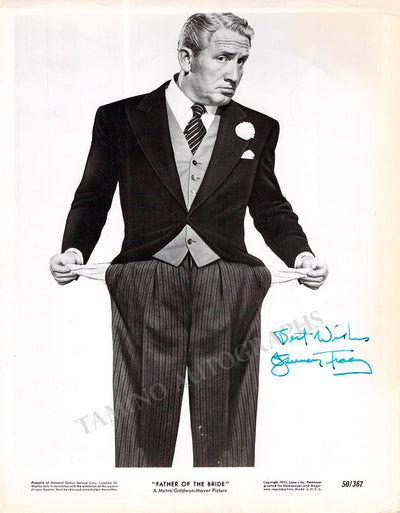Tracy, Spencer - Signed Photograph in "Father of the Bride"