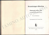 Berlin Staatsoper - Almanach 1936-1939