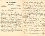 Golestan, Stan - Set of 2 Autograph Letters Signed 1918 & 1922