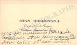 Golestan, Stan - Set of 2 Autograph Letters Signed 1918 & 1922
