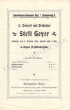 Geyer, Stefi - Concert Program Vienna 1901