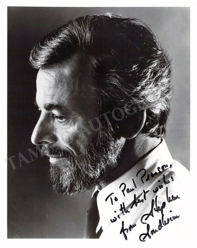 Sondheim, Stephen - Signed Photograph & Letter