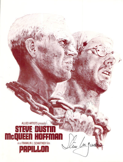McQueen, Steve - Signed Promo Brochure Papillon