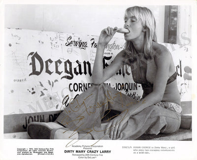 George, Susan - Signed Photograph in "Dirty Mary, Crazy Larry"