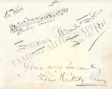 Vintage Opera Signers - Lot of Signed Album Pages