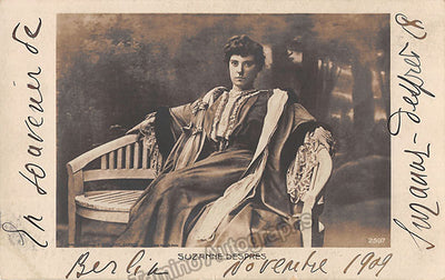 Despres, Suzanne - Signed Photograph 1909