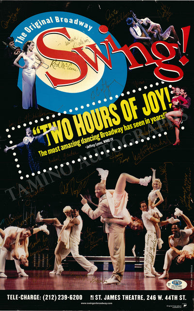 Swing! Musical - Signed Broadway Poster
