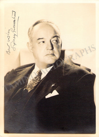 Greenstreet, Sydney - Signed Photograph