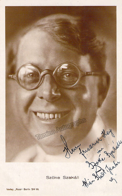 Szakall, Szoke - Signed Photograph