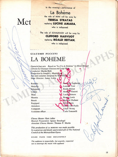 Tagliavini, Ferruccio - Giaiotti, Bonaldo in La Boheme 1962