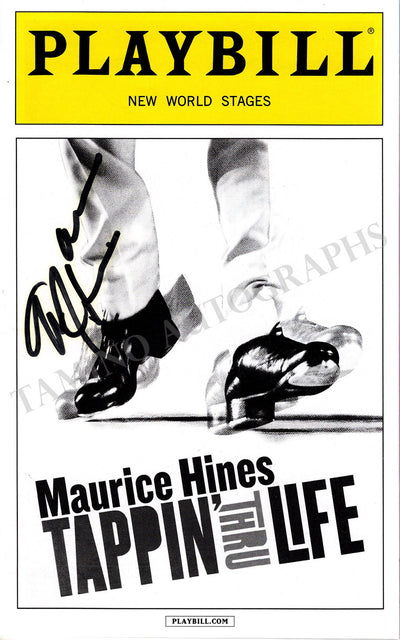 Hines, Maurice - Signed Playbill "Tappin' Thru Life"