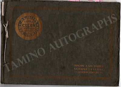 Teatro Colon - Souvenir Booklet Season 1917