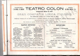 Teatro Colon - Souvenir Booklet Season 1917