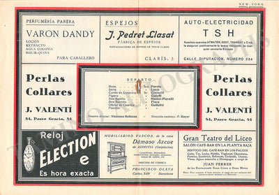 Gran Teatro del Liceu - Collection of 36 Vintage Unsigned Programs