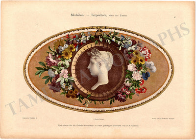 Terpsichore - Lithograph Muse des Tanzes