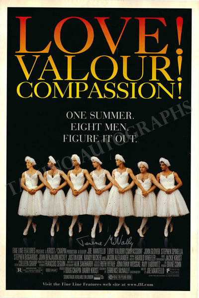 McNally, Terrence - Signed Poster "Love!, Valour! Compassion!"