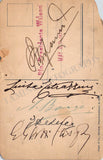 Tetrazzini, Luisa - Bonci, Alessandro -  De Luca, Giuseppe - Gatti-Cassaza, Giulio - Postcard with 4 signatures