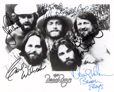 The Beach Boys - Photograph Signed by All 5 Members