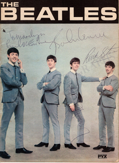 The Beatles - Brochure Signed By All Four Members