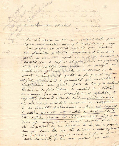 Malibran, Maria - Set of 4 Signed Letters about Her