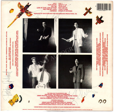 The Fabulous Thunderbirds - LP Sleeve "Tuff Enuff" Signed by All