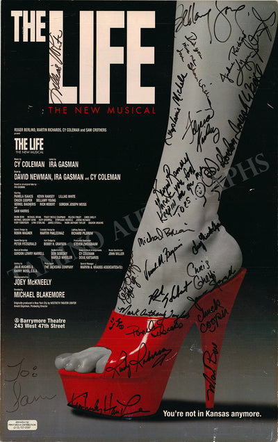 The Life - Signed Broadway Poster