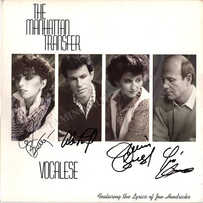 The Manhattan Transfer - Signed LP Record Sleeve