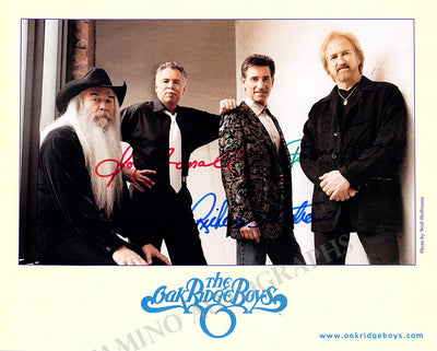 The Oak Ridge Boys - Photograph Signed by All 4
