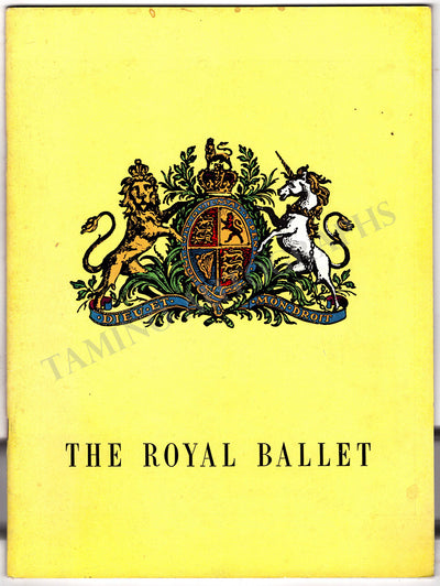 The Royal Ballet - Program Chicago Tour 1960-1961