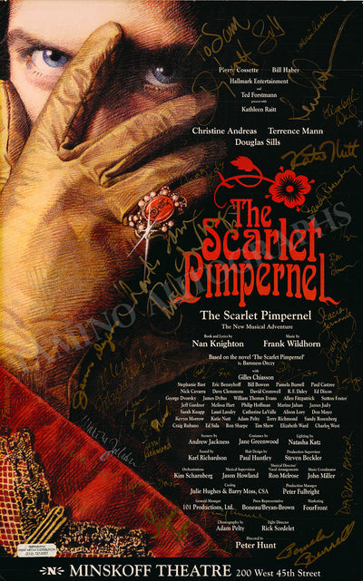 The Scarlet Pimpernel - Signed Broadway Poster