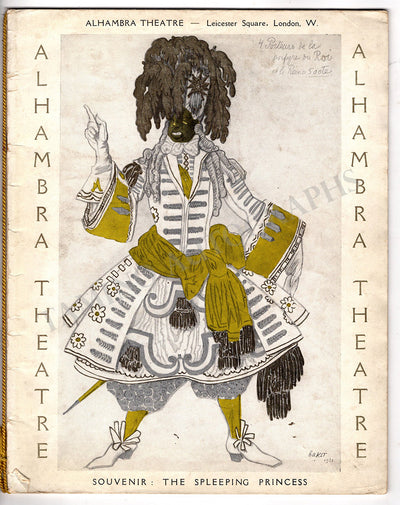 Alhambra Theatre - The Sleeping Beauty Ballet Program 1920