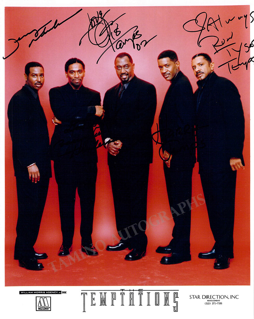 The Temptations Autographs Promo PHoto Tamino Autographs