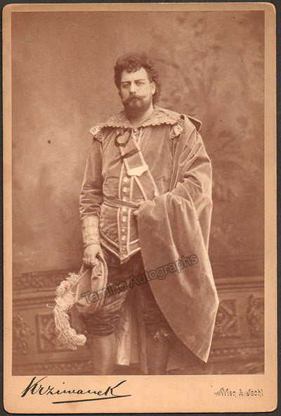 Reichmann, Theodor - Signed Cabinet Photo 1887