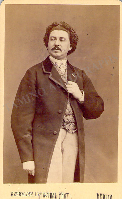 Wachtel, Theodore - Signed CDV Photograph