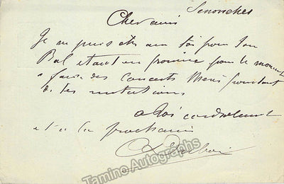 Dubois, Theodore - Autograph Note Signed 1892