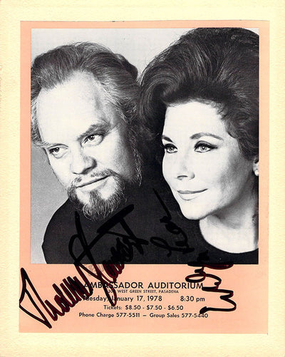 Lear, Evelyn - Stewart, Thomas - Double Signed Concert Playbill