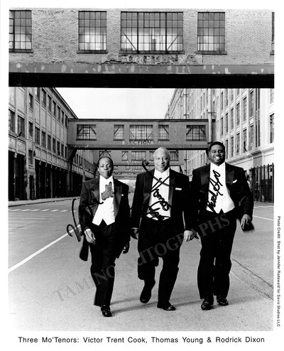 Three Mo' Tenors - Photograph Signed by All 3