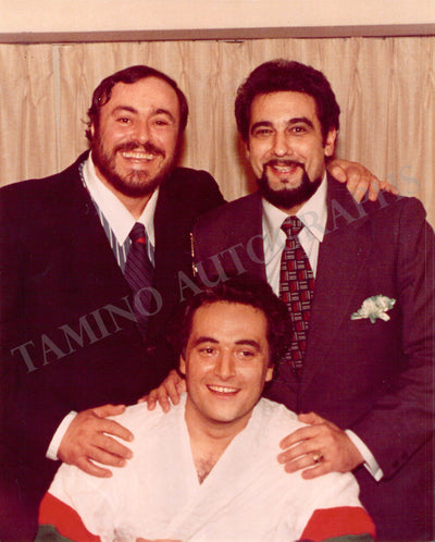 The Three Tenors - Early Photograph 1977 Signed by A. Slesinger