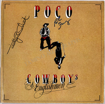 Furay, Richie - Schmidt, Timothy - Signed LP Sleeve "Poco Cowboys & Englishmen"