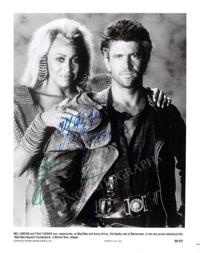 Turner, Tina - Gibson, Mel - Signed Photograph in "Mad Max"