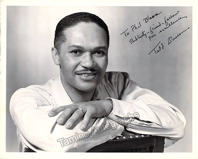 Duncan, Todd - Signed Photograph
