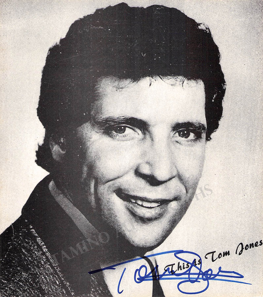 Tom Jones Autograph Signed Photograph – Tamino